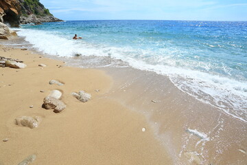 Pasjaca, the best beach in Europe 2019., near Dubrovnik travel destination, Adriatic sea, Croatia