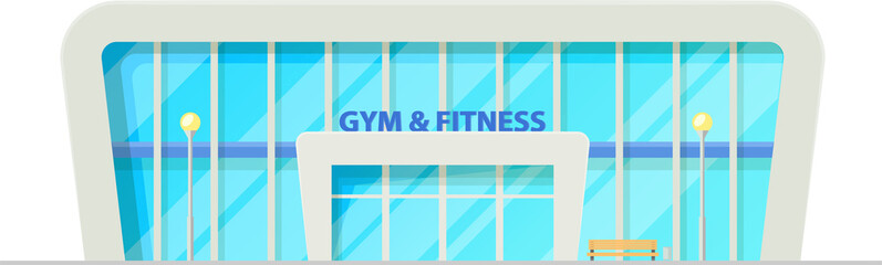 Gym, fitness building, sport club training center