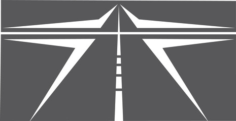 Autostrada expressway sign isolated motorway