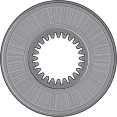 Gasket metal ring vehicle spare part isolated icon