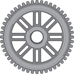 Obraz premium Cogwheel vehicle detail isolated gear mechanism