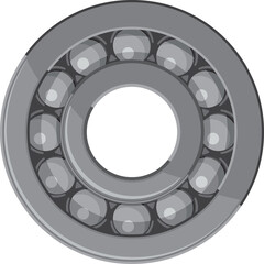 Naklejka premium Vehicle machinery gear isolated bearings ball icon
