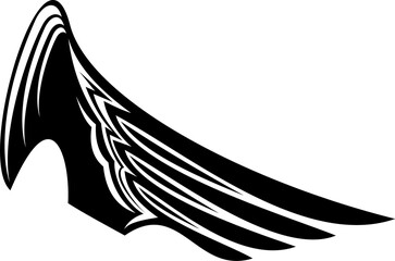 Falcon or eagle wing, symbol of freedom