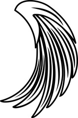 Falcon or eagle wing, symbol of freedom