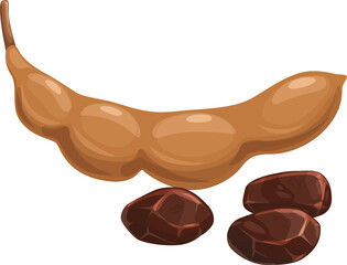 Pulp from tamarind pod isolated pollen grains seed