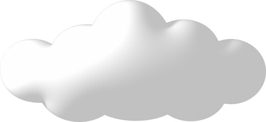 3D cloud  weather icon