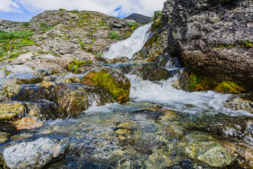 Mountains Apatite. Ski resort- Arctic region of Russia is a popular hiking trail