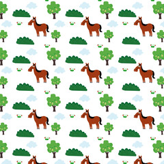 background with horse face hand drawn lettering inscription, cute horse character isolated on white. Cartoon animals vector illustration. Typography design of a funny children's t-shirt