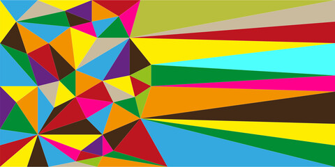 Obraz premium colored background in the form of geometric shapes