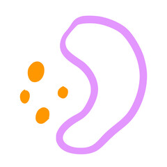 Obraz premium footprint on white background