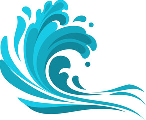 Ocean or sea wave isolated marine drops