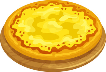 Four cheese pizza isolated Ai quattro Formaggi