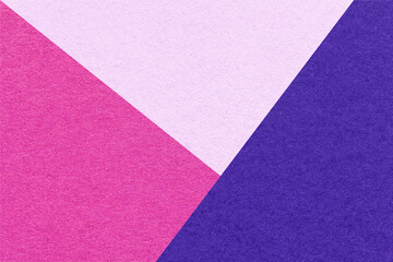 Fototapeta premium Texture of craft bright purple, navy blue and pink shade color paper background, macro. Vintage abstract cardboard