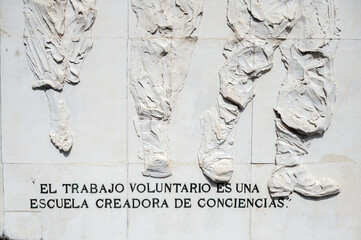 Detail of the Che Guevara Mausoleum in Santa Clara (Cuba)