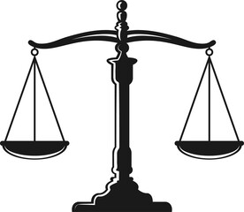 Themis scale isolated sign of justice dual balance - obrazy, fototapety, plakaty