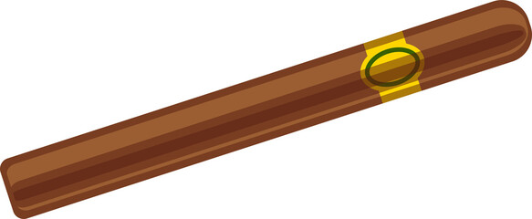 Tobacco cigarette, cigar isolated icon