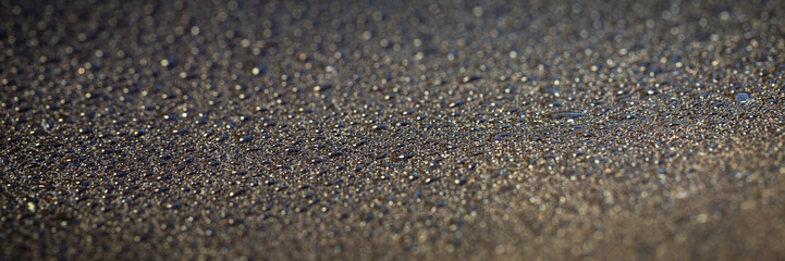 Water drops on a dark background.