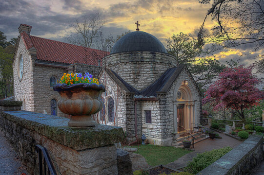 St Elizabeth of Hungary Catholic Church  Eureka Springs Arkansas    Designed by George Helmuth to be similar in appearance to St. Sophia&rsquo;s Church in Istanbul Turkey. Dedicated in 1909. 