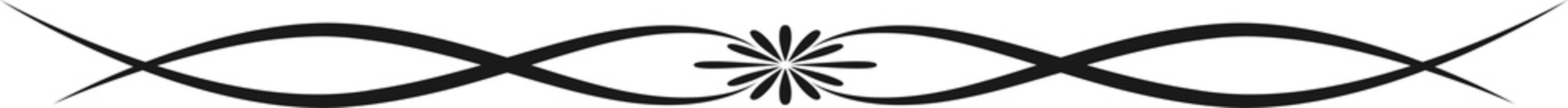 Frame border and text divider monochrome vector