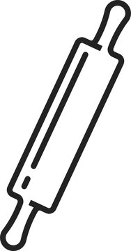 recommend clip art: Rolling pin icon, baking kitchenware utensils