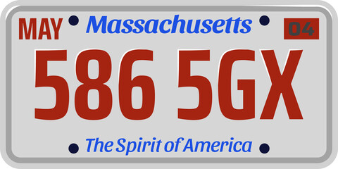 Vehicle registration number plate of American states and city. Vector set of car license number plate © Vector Tradition