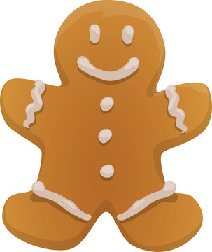 Sweet Gingerbread man Christmas cookie