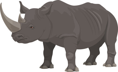 Obraz premium Rhinoceros, African safari zoo, hunt wild animal