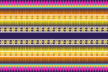 pattern geometric style . Aztec tribal abstract modern print. Ethnic Vector for Textile, Wallpaper, Home decor, Apparel, Carpet,Curtains-Bedding-Pillows. Background blue on Thai fabric design
