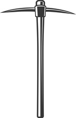 Mattock digging tool isolated mining equipment