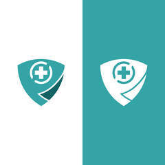 Health medical logo template vector