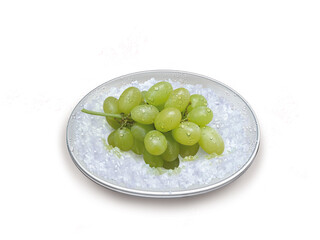 raisin, aliment, frais, sain, couper, jus, juteuse, glace pilée, fraicheur, assiette, vitamine, santé, organique, dessert, nutrition, naturel, bol
