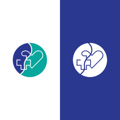 Fototapeta premium Health medical logo template vector
