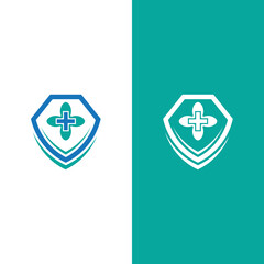 Obraz premium Health medical logo template vector