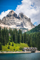 a fantastic view of misurina lake