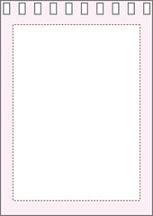 cute pink planner paper template, striped note, journal, reminder, notes, checklist, memo, notepad