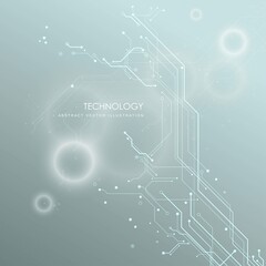 Circuit board   futuristic  technological processes  digital technology background  vector illustration 