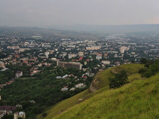 Mountain landscapes. View of the city of Kislovodsk, landscape and picturesque places of the North Caucasus. Russia.