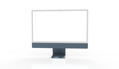 Workspace blank screen desktop computer, Mockup computer