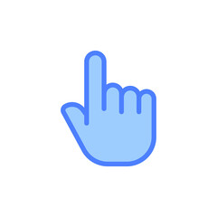 Obraz premium Hand icon. Cartoon hand wearing gloves to prevent virus The concept of hand washing kills bacteria