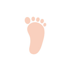 Footprint icon. Smelly feet The concept of keeping your feet healthy by washing your feet.