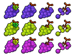 ぶどう　イラスト
