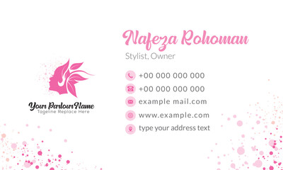 Business card for spa salon