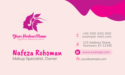 Business card for spa salon