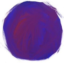 Circle oil brush grung painting circle space background illustration