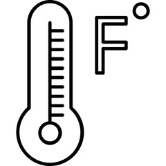 Fahrenheit Degrees Icon