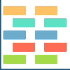 Obraz premium Gantt Chart Icon