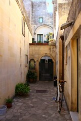 Italy, Lecce: Small Salento courtyard.