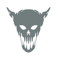 Skull devil shadow mascot logo