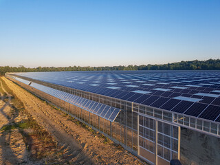 Photovoltaic plant, solar and agricultural greenhouse