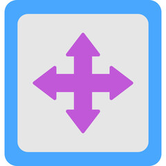 Obraz premium Cross Symbol Icon